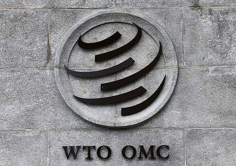 A World Trade Organization (WTO) logo is pictured on their headquarters in Geneva, Switzerland (Photo | Reuters)