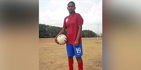 Mariyammal is a Class 12 student of the government girls higher secondary school, Namakkal. (Photo | EPS)