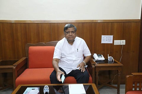 Karnataka BJP leaders Jagadish Shettar, at Karnataka Bhawan in New Delhi on July 25, 2019. (Photo | Arun Kumar, EPS)