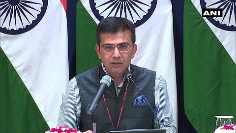 MEA spokesperson Raveesh Kumar. (Photo |  ANI Twitter)