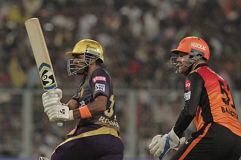 Kolkata Knight Riders' Robin Uthappa bats during an IPL match (Photo | AP)
