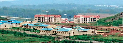 An aerial view of Central University of Odisha