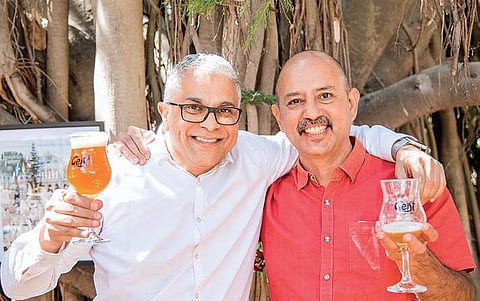 Geist CEO Narayan Manepally and COO Mohan  Alapatt;