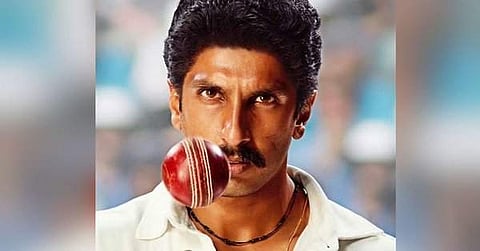 Ranveer Singh's first look from the film '83', a biopic of ace Indian cricketer Kapil Dev. (Photo | Twitter)