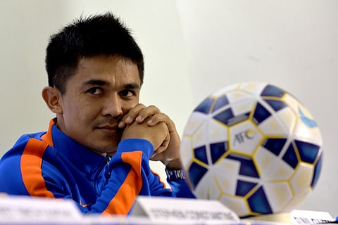 Sunil Chhetri (File photo | AFP)