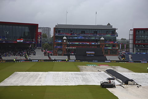 New Zealand on what will be their overnight score of 211-5 | AP
