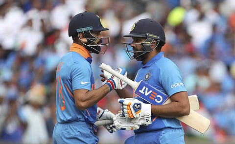 Virat Kohli with his deputy Rohit Sharma (File Photo | A