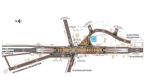 A graphic representation of the BKRG model of the proposed Vyttila flyover (File photo | EPS)
