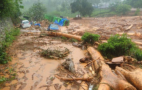 Overflowing rivers and landslides have cut off-road and rail connectivity in many South distritcts. | Express Photo Services