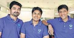 Sreeraman M G with Farooq Adam and Harsh Shah