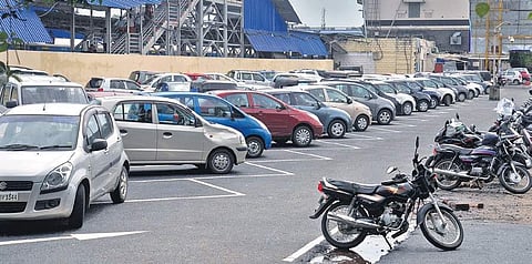 Renovated parking space at Thiruvananthapuram Central railway station, which was recently opened to the public  (Photo |EPS, Vincent Pulickal)