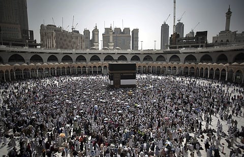 Every year thousands of Muslims travel to Mecca, Saudi Arabia, to perform Haj, considered the fifth pillar of Islam, in the last Islamic calender month of Dhu al-Hijjah. ( Photo | AP)