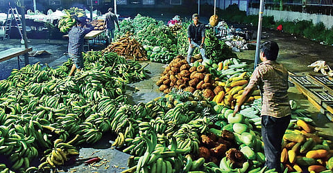 Farmers sort out their produce. Representational image.