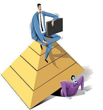 Join the pyramid and get swindled