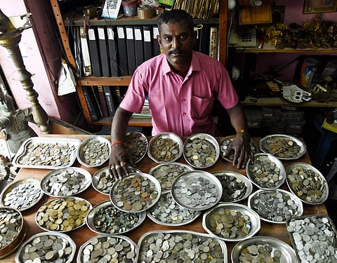 C Swamidurai opened his shop in Vadapalani in 2009. (Photo | Ashwin Prasath, EPS)