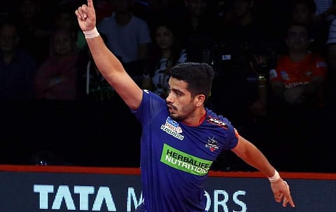 Haryana Steelers beat U Mumba 30-27 . (Photo: Twitter / @ProKabaddi)