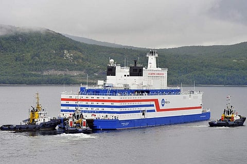 Akademik Lomonosov: Work began on the 144-metre nuclear reactor in Saint Petersburg, Russia in 2006. (Photo | AFP)