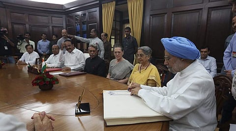 Dr Manmohan Singh on Friday took oath as a member of the Rajya Sabha. (Photo |  Shekhar Yadav, EPS)