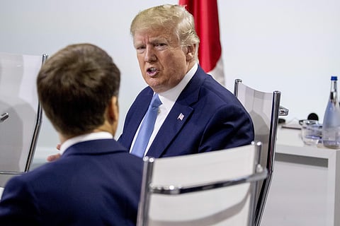 President Donald Trump participates at the G7 summit in France. (Photo | AP)