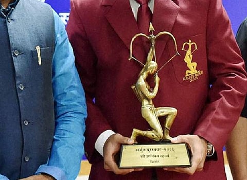 PTI file photo of Arjuna award.
