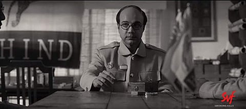 A still from the trailer of Gumnaami.