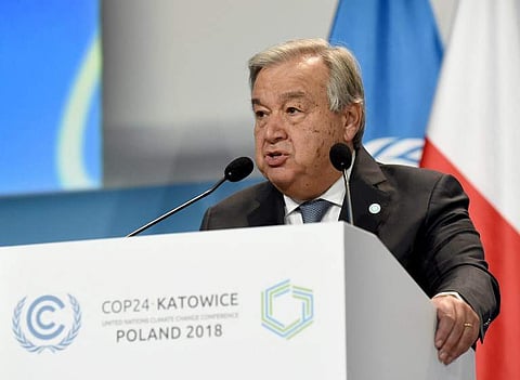 UN chief Antonio Guterres (File Photo | AFP)