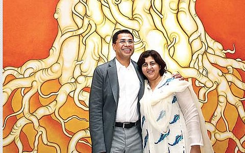 Philanthropists Faizal E Kottikollon and his wife Shabana. (Photo | EPS)