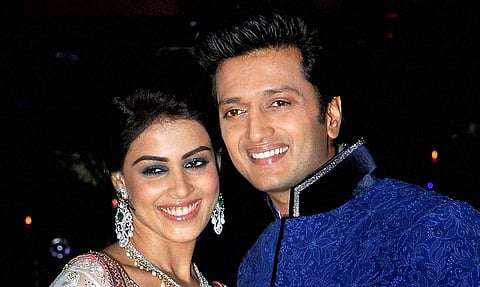 Bollywood actors Ritesh Deshmukh and Genelia D'Souza (Photo | PTI)