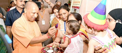 Yogi Adityanath announced that there was no outbreak of viral diseases like Dengue, Kala-Azar, Chikungunya, and Filaria due to proper coordination between the departments of the state government. | ( Photo | Yogi Adityanath Twitter )