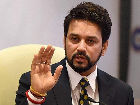 MoS Finance President Anurag Thakur (File photo| PTI)