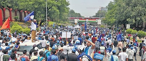 File picture of a Dalit protest