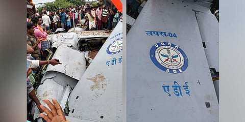 UAV Rustom-II, showcased at the Defence Expo in 2014  in New Delhi, was successfully tested for the first time at the Challakere Aeronautical Test Range in February 2018. (Photo | EPS)