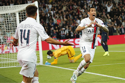 Angel di Maria, a Champions League winner with Madrid in 2014, was rampant against his former club. (Photo | AP)