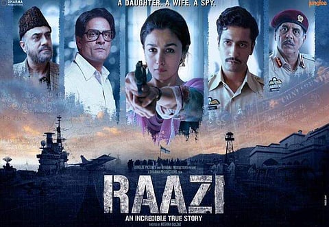 BEST FILM: The award went to spy thriller Raazi, directed by Meghna Gulzar. It was a big win for team Raazi as it won 4 of the 10 awards it was nominated for. ( Photo |Raazi Twitter )