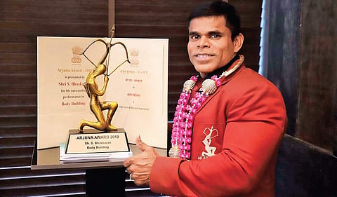 S Bhaskaran was given the Arjuna Award for his accomplishments in bodybuilding.
