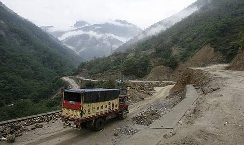 The Tezpur-Tawang highway which runs to the Chinese border, in the northeastern Indian state of Arunachal Pradesh (File Photo | Reuters)