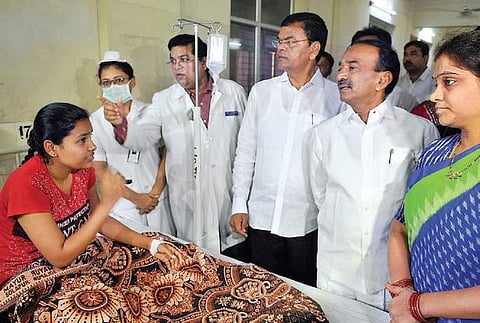 Health Minister Etala Rajender visited Fever Hospital (File Photo| EPS, Vinay Madapu)