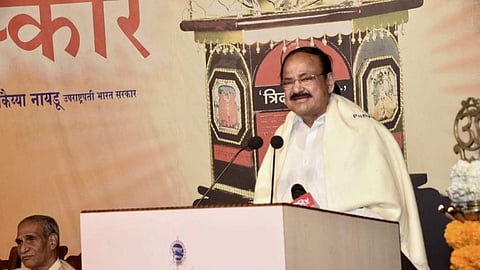 VP Venkaiah Naidu was speaking at the 'Punyabhushan' award ceremony. (Photo | Twitter/VPSecretariat)