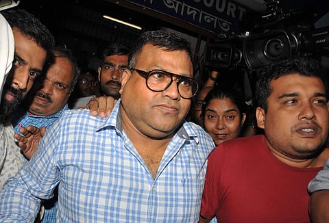 IPS officer SMH Mirza comes out after being produced by the CBI Central Bureau of Investigation officials in connection with Narada Sting operation case in Kolkata. (Photo | PTI)