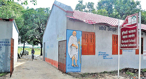 The school at Champaran, which was modelled on the Tolstoy Farm. | (Photo | EPS)