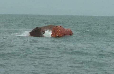 The crew abandoned the vessel and escaped in their lifeboat. | Express Photo Services