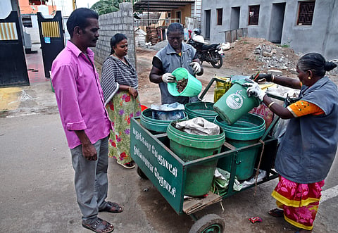 It all started in 2013 when Madukkarai town panchayat officials organised an intensive awareness programme on source segregation for the residents, welfare groups, and traders' associations.  ( Photo |  A Raja Chidambaram )