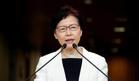 Hong Kong Chief Executive Carrie Lam (Photo | AP)