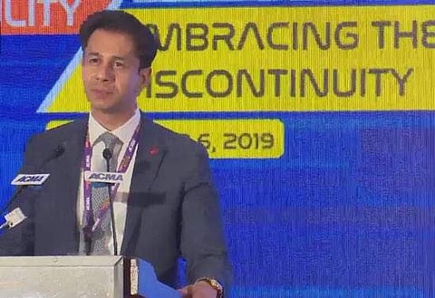Lumax Industries Chairman and Managing Director Deepak Jain (Photo | @ACMAIndia, Twitter)