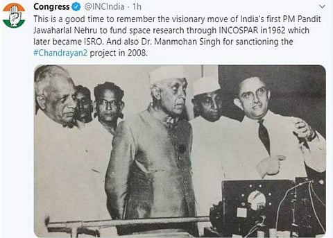 SEPTEMBER 18, 2008 : The then Prime Minister Manmohan Singh's Cabinet approved the Chandrayaan-2 lunar mission. The subsequent years went into mission planning and execution with home-grown technology used for the expedition. ( Photo | Congress Twitter )