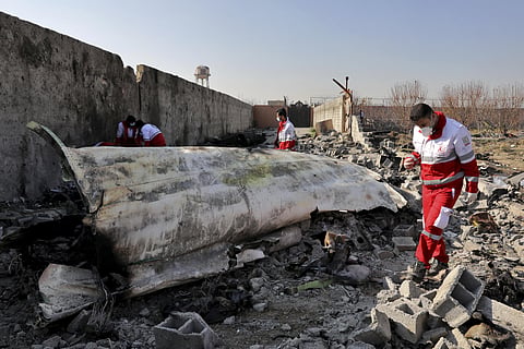 Iran on Saturday acknowledged that its armed forces 'unintentionally' shot down the Ukrainian jetliner. (Photo | AP)