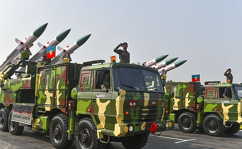 The Indian Army showcased its military might and some of its state-of-the-art assets at the majestic Army Day parade on Wednesday. (Photo | PTI)