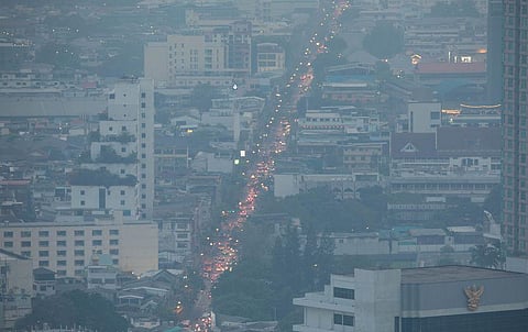 Ozone and nitrogen dioxide are also 'harder to control with filters'.  (Photo |  China Xinhua News Twitter)