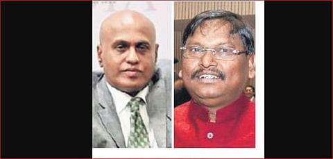 BVP Rao (L) and Arjun Munda (Right)