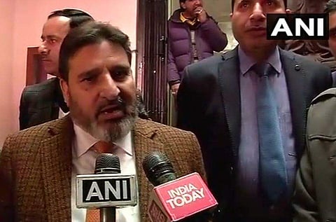 Former PDP leader Altaf Bukhari. | Image Courtesy: @ANI